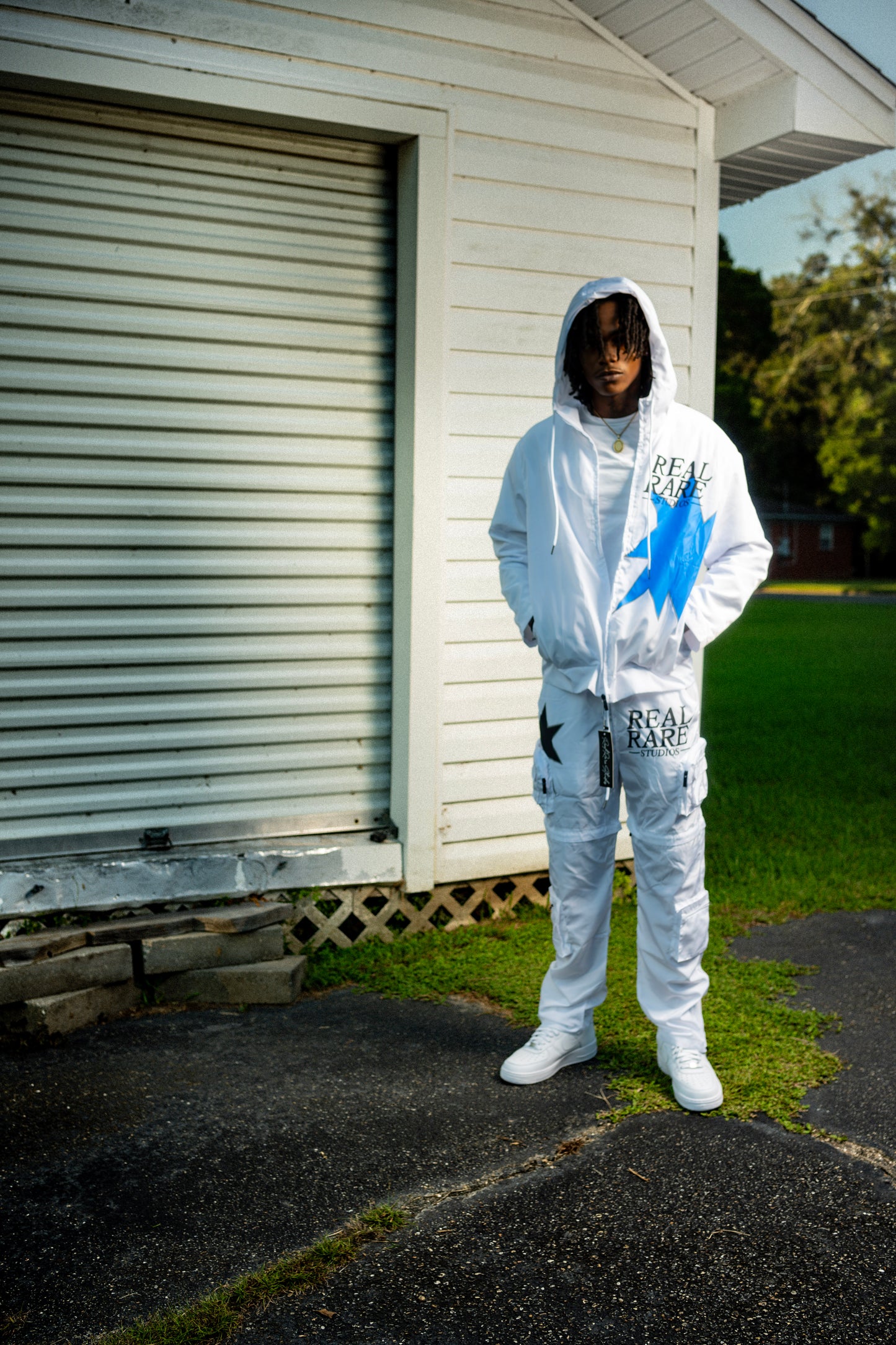 2 In 1 Windbreaker Set White