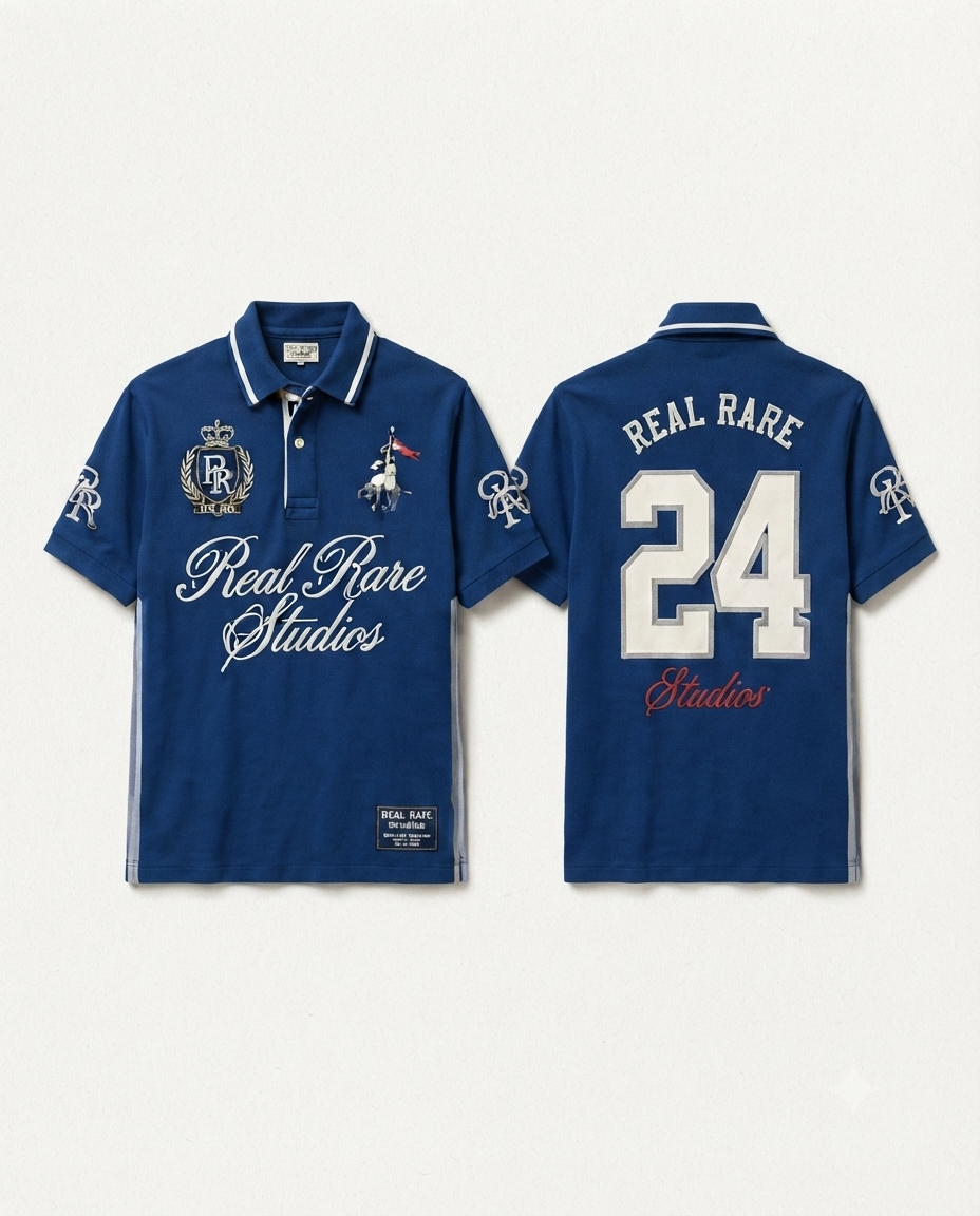 Lucky 24- Blue Polo T shirt