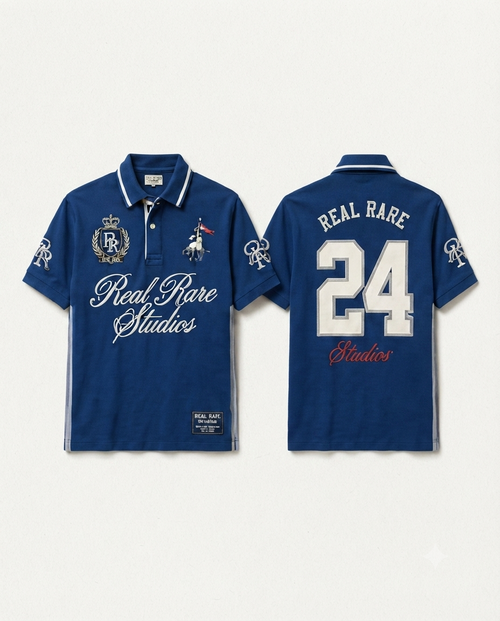 Lucky 24- Blue Polo T shirt