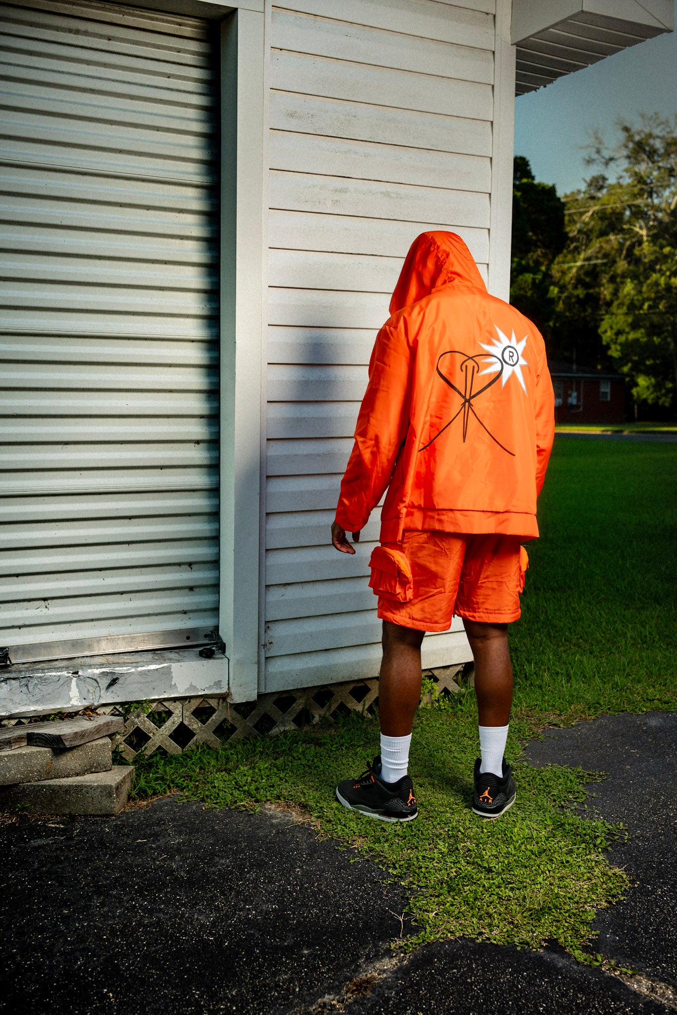 2 In 1 Windbreaker Set Orange