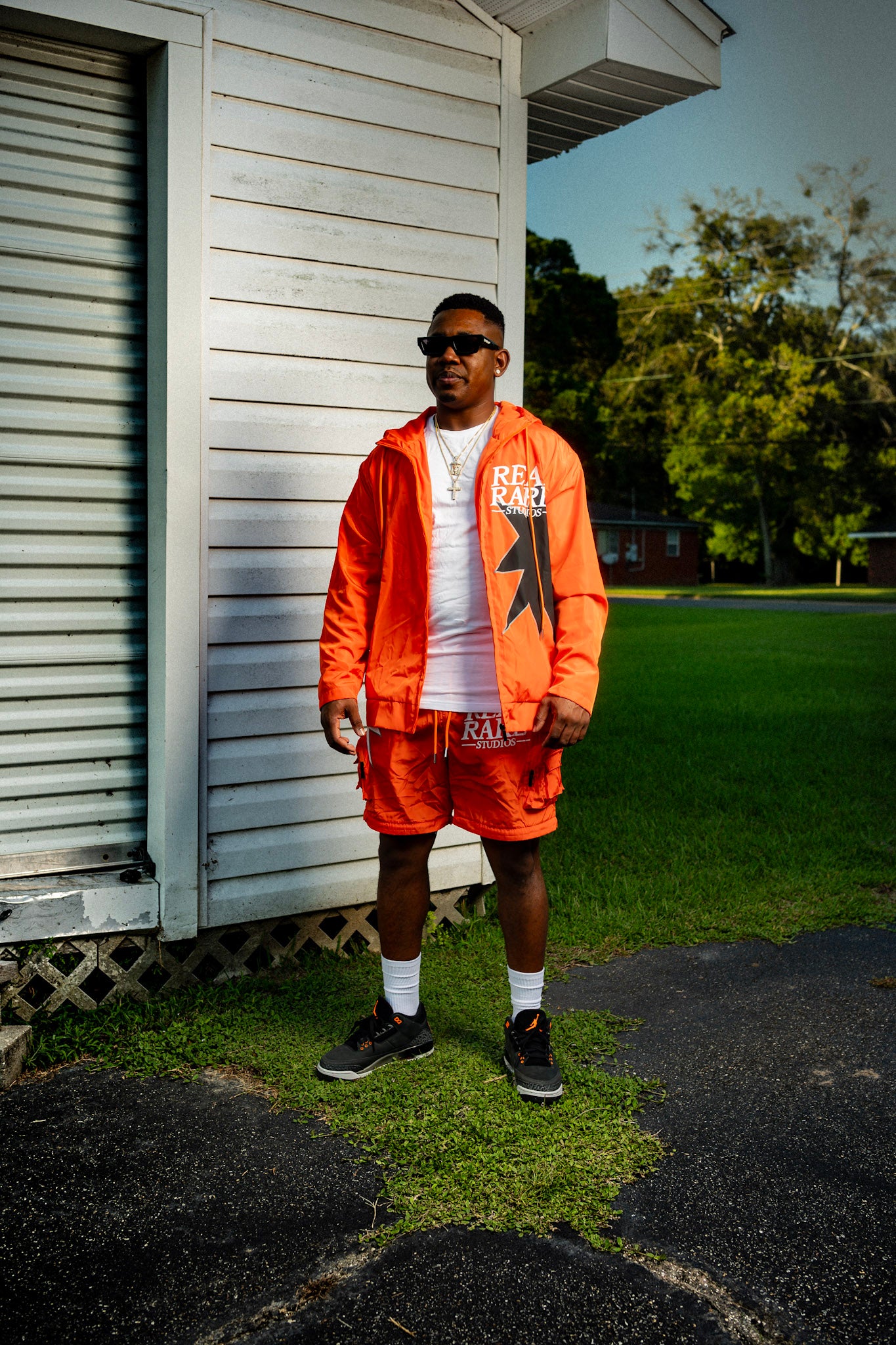 2 In 1 Windbreaker Set Orange