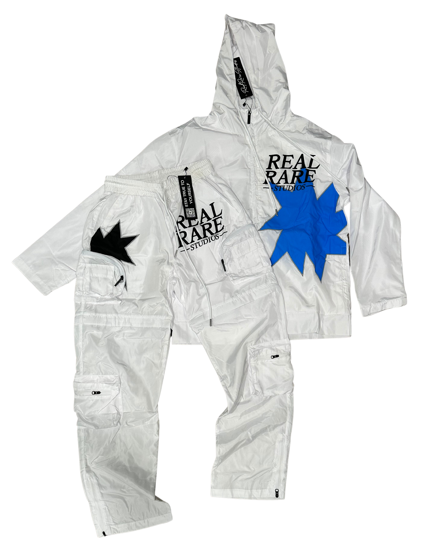 2 In 1 Windbreaker Set White