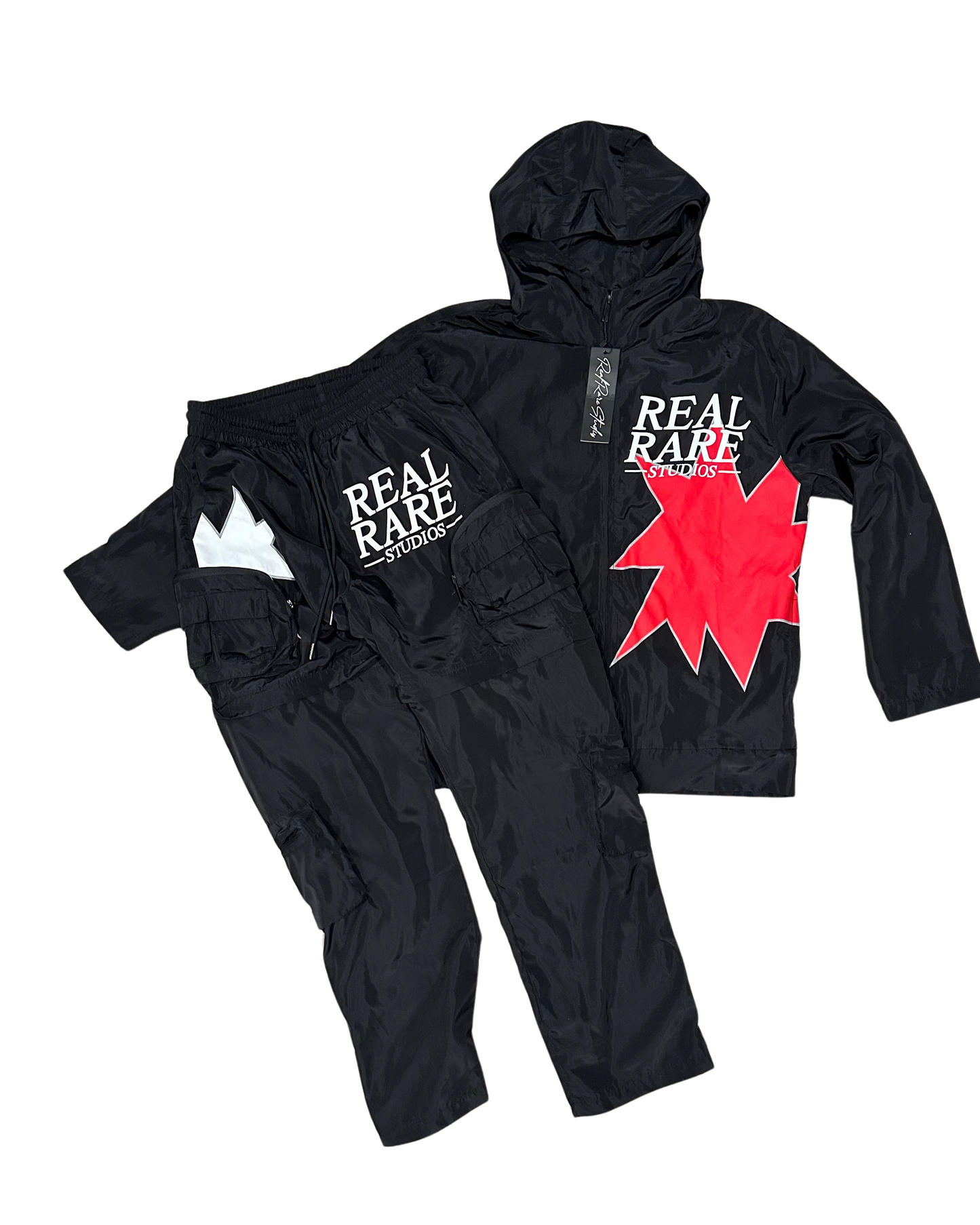 2 In 1 Windbreaker Set Black