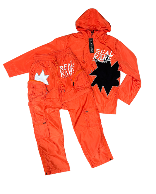 2 In 1 Windbreaker Set Orange