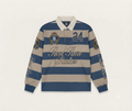 The Crown 11" Striped Rugby Shirt-Blue