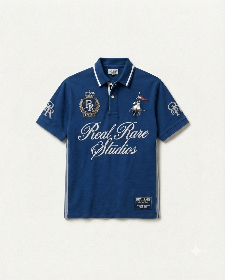 Lucky 24- Blue Polo T shirt